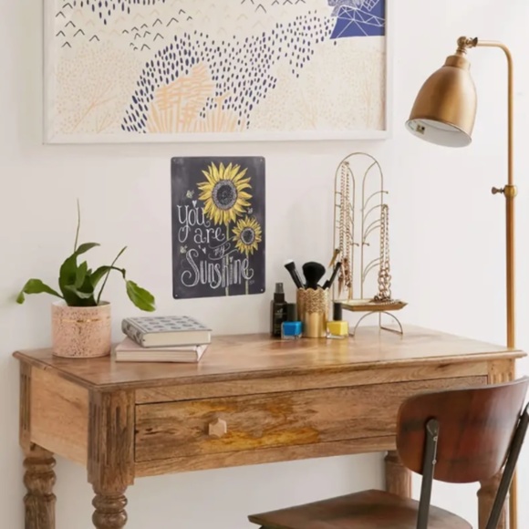 NEW YOU ARE MY SUNSHINE SUNFLOWERS & BEES METAL TIN SIGN 8" X 12" FARMHOUSE WALL - Picture 2 of 6